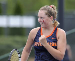 Gabriela Knutson and Syracuse got their first-ever NCAA tournament victory on Friday against Georgia State.